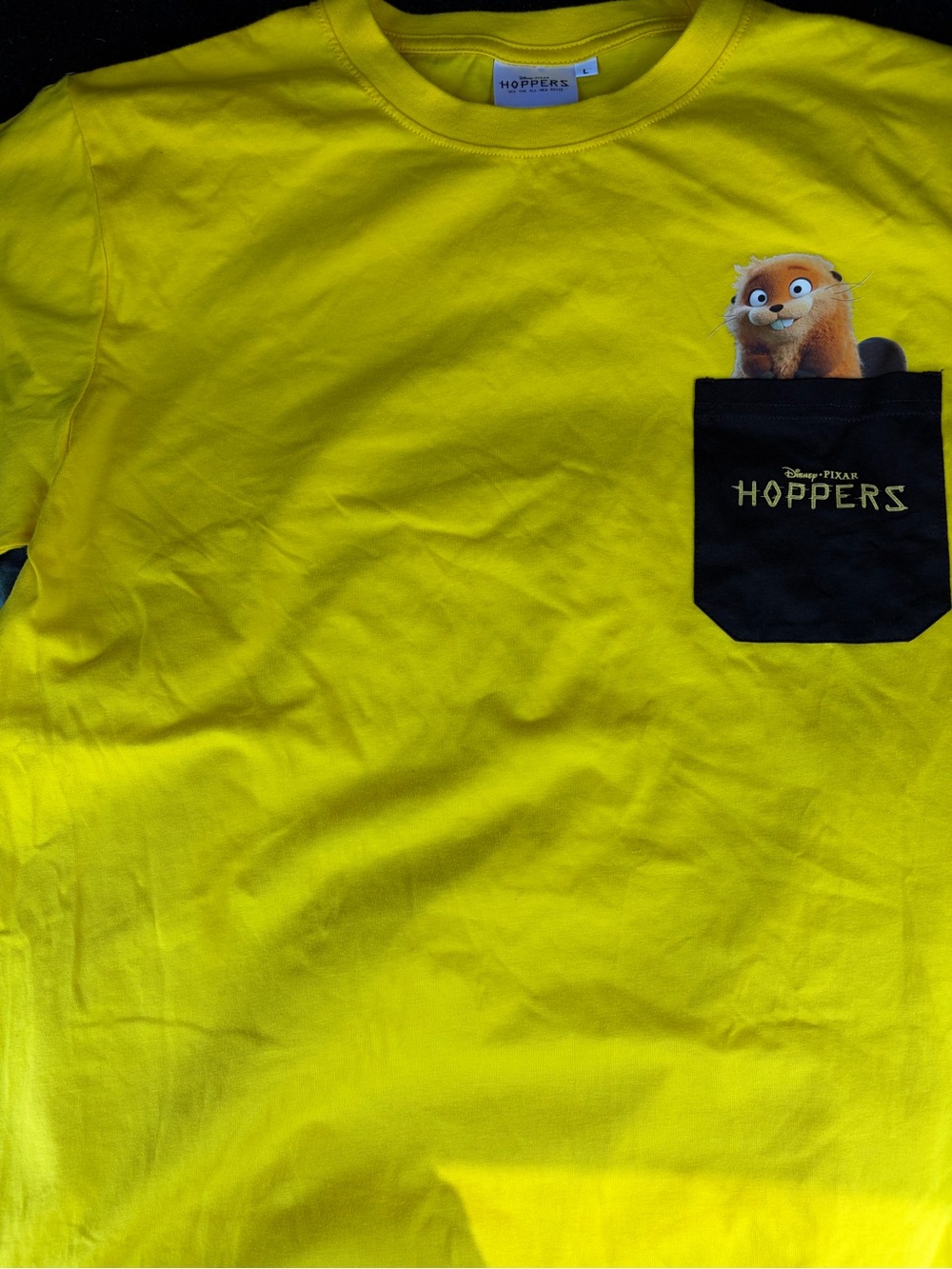 Hoppers Yellow Short Sleeve Pocket Tee
